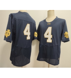Men's Notre Dame Fighting Irish #4 Jeremiyah Love Navy Limited Stitched Jersey