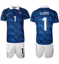 Men's France #1 LLORIS National Team FIFA x World Cup 2026 Home On Field Jersey