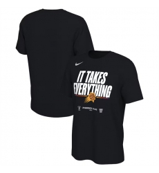 Men's Phoenix Suns Black 2024 Playoffs Mantra T-Shirt