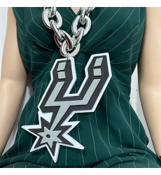 San Antonio Spurs  Fan Chain, NBA fans, Team Logo Big necklace,  large  pendant, Medal gift clothing tag Accessories