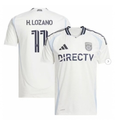 Mens San Diego FC Hirving Lozano adidas White 2025 Woven Into One Replica Player Jersey