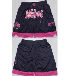 Men's Minnesota Timberwolves Black 2025 Shorts (Run Small)