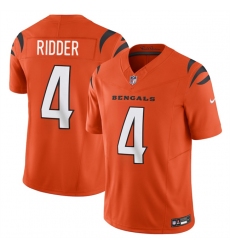 Men's Cincinnati Bengals #4 Desmond Ridder Orange 2025 F.U.S.E. Vapor Untouchable Limited Football Stitched Jersey