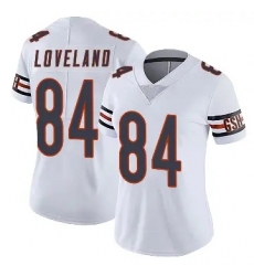 Women Chicago Bears #84 Colston Loveland White F.U.S.E. Vapor Untouchable Limited Stitched Football Jersey