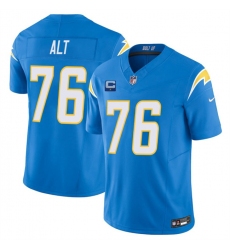 Men's Los Angeles Chargers #76 Joe Alt Blue 2025 F.U.S.E With 1-Star C Vapor Limited Stitched Football Jersey