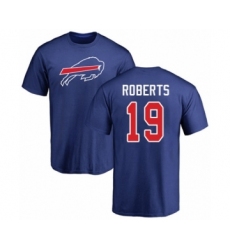 Football Buffalo Bills #19 Andre Roberts Royal Blue Name & Number Logo T-Shirt