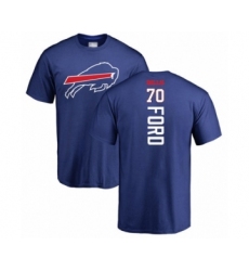 Football Buffalo Bills #70 Cody Ford Royal Blue Backer T-Shirt