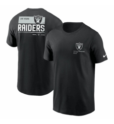 Men's Las Vegas Raiders Black Team Incline T Shirt