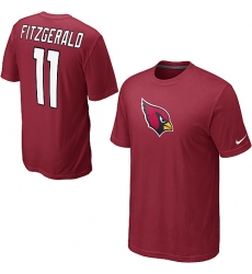 Nike Arizona Cardinals #11 Larry Fitzgerald Name & Number NFL T-Shirt Red