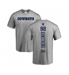 Football Dallas Cowboys #92 Dorance Armstrong Jr. Ash Backer T-Shirt