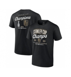 Men's Vegas Golden Knights Black 2023 Stanley Cup Champions Logo T-Shirt