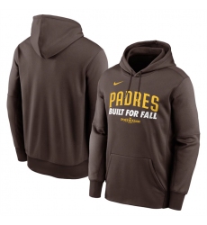 Men's San Diego Padres Brown 2025 Postseason Collection Therma Fleece Hoodie