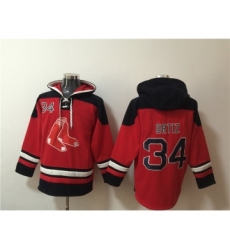 Men's Boston Red Sox #34 David Ortiz Ageless Must-Have Lace-Up Pullover Hoodie
