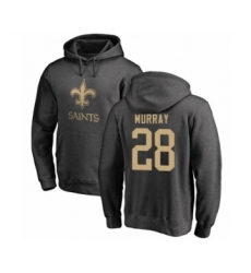 Football New Orleans Saints #28 Latavius Murray Ash One Color Pullover Hoodie