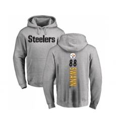 Football Pittsburgh Steelers #88 Lynn Swann Ash Backer Pullover Hoodie
