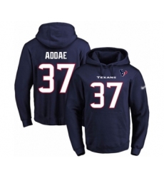 Football Men's Houston Texans #37 Jahleel Addae Navy Blue Name & Number Pullover Hoodie