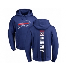 Football Buffalo Bills #22 Marcus Murphy Royal Blue Backer Pullover Hoodie