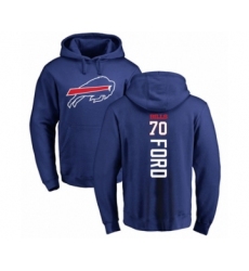 Football Buffalo Bills #70 Cody Ford Royal Blue Backer Pullover Hoodie