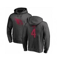 Football Arizona Cardinals #4 Andy Lee Ash One Color Pullover Hoodie