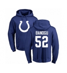 Football Indianapolis Colts #52 Ben Banogu Royal Blue Name & Number Logo Pullover Hoodie