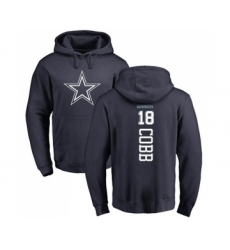 Football Dallas Cowboys #18 Randall Cobb Navy Blue Backer Pullover Hoodie