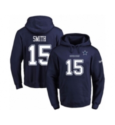 Football Men's Dallas Cowboys #15 Devin Smith Navy Blue Name & Number Pullover Hoodie