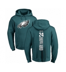 Philadelphia Eagles #24 Jordan Howard Green Backer Pullover Hoodie