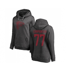 Football Women's Atlanta Falcons #77 James Carpenter Ash One Color Pullover Hoodie