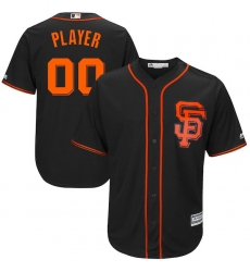  Men's San Francisco Giants Majestic Black Alternate 2017 Cool Base Custom Jersey