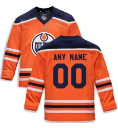 Youth Edmonton Oilers Fanatics Branded Orange Home Replica Custom Jersey