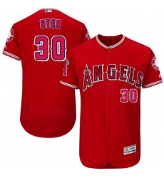 Men's Majestic Los Angeles Angels of Anaheim #30 Nolan Ryan Authentic Red Alternate Cool Base MLB Jersey