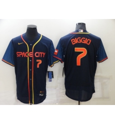 Men's Houston Astros #7 Craig Biggio Nike Navy 2022 City Connect Player Jersey