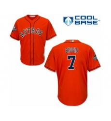 Youth Houston Astros #7 Craig Biggio Authentic Orange Alternate Cool Base 2019 World Series Bound Baseball Jersey