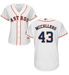 Women's Majestic Houston Astros #43 Lance McCullers Authentic White Home Cool Base MLB Jersey