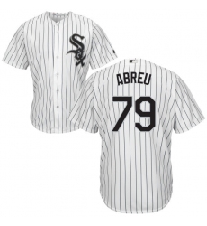 Youth Majestic Chicago White Sox #79 Jose Abreu Authentic White Home Cool Base MLB Jersey