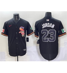 Men's Chicago White Sox #23 Michael Jordan Black Mexico Limited Stitched Baseball Jersey
