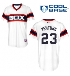 Men's Majestic Chicago White Sox #23 Robin Ventura White Alternate Flex Base Authentic Collection MLB Jersey
