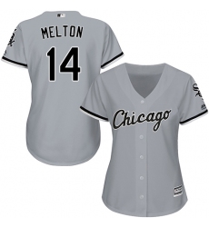 Women's Majestic Chicago White Sox #14 Bill Melton Authentic Grey Road Cool Base MLB Jersey