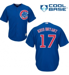 Women's Majestic Chicago Cubs #17 Kris Bryant Authentic Royal Blue Alternate MLB Jersey