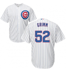 Youth Majestic Chicago Cubs #52 Justin Grimm Authentic White Home Cool Base MLB Jersey