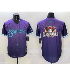 Men's Arizona Diamondbacks Team Big Logo Purple 2025 City Connect Limited Stitched Baseball Jersey