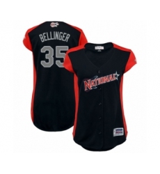 Women's Los Angeles Dodgers #35 Cody Bellinger Authentic Navy Blue National League 2019 Baseball All-Star Jersey