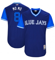 Men's Majestic Toronto Blue Jays #8 Kendrys Morales 