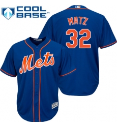 Men's Majestic New York Mets #32 Steven Matz Replica Royal Blue Alternate Home Cool Base MLB Jersey