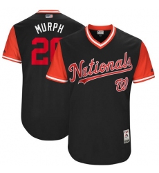 Men's Majestic Washington Nationals #20 Daniel Murphy 