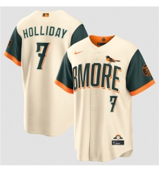 Men's Baltimore Orioles #8 Cal Ripken Jr Natural 2026 City Connect Stadium Stitched Baseball Jersey
