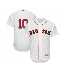 Men's Boston Red Sox #10 David Price White 2019 Gold Program Flex Base Authentic Collection Baseball Jersey