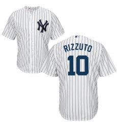 Youth Majestic New York Yankees #10 Phil Rizzuto Authentic White Home MLB Jersey