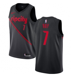 Men's Nike Portland Trail Blazers #7 Brandon Roy Swingman Black NBA Jersey - 2018 19 City Edition