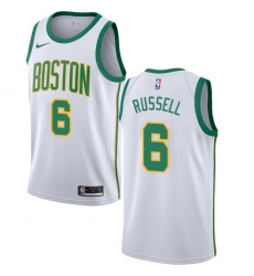 Men's Nike Boston Celtics #6 Bill Russell Swingman White NBA Jersey - City Edition